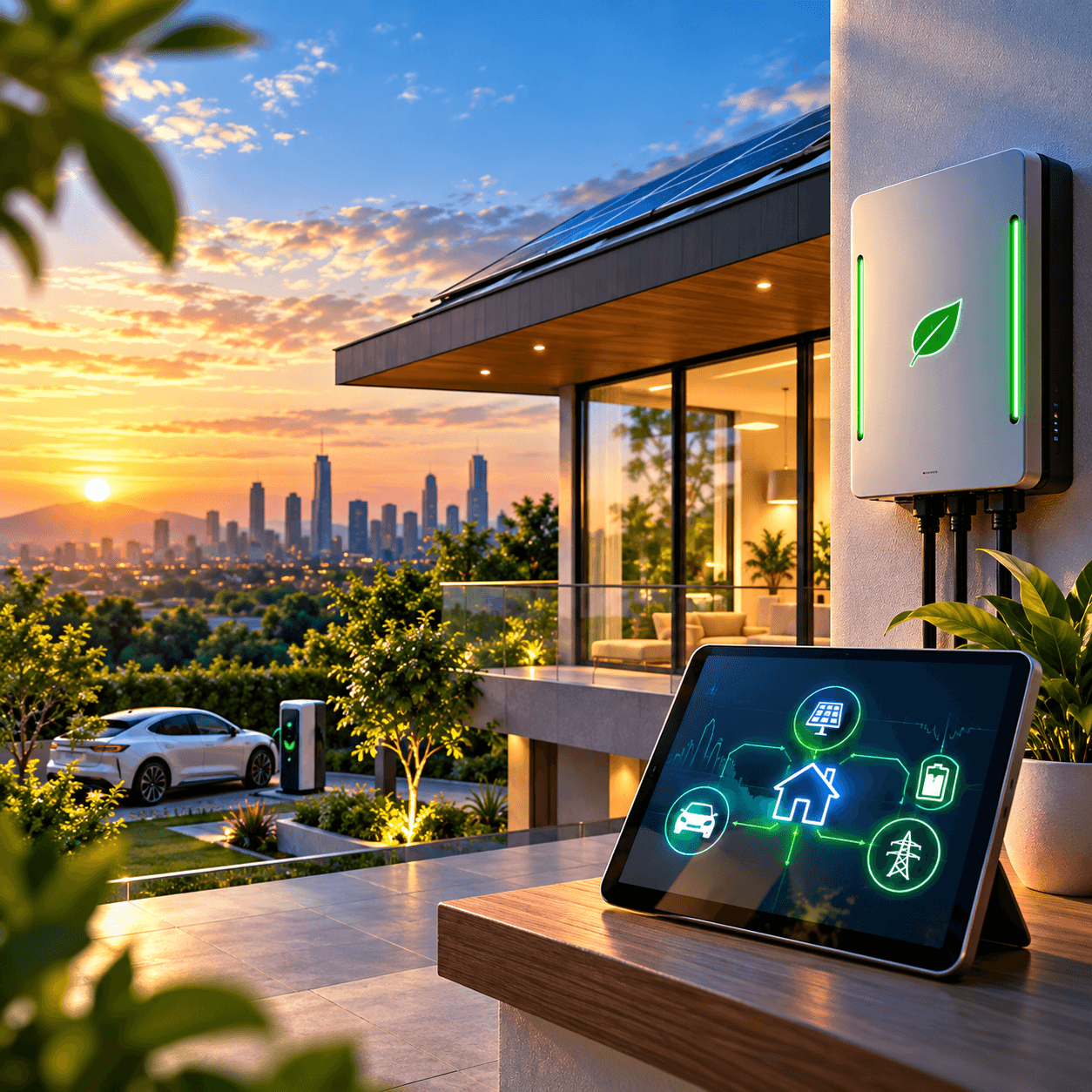 Smart energy monitoring dashboard displaying real-time power usage